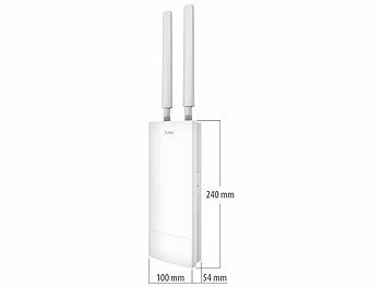7links Outdoor-WiFi-6-Repeater, bis 3.000 Mbit/s, Dual-Band, 10 dBi, IP65