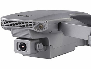 Simulus Faltbare RC-WLAN-Drohne mit HD-Kamera, Hover- und Rückhol-Funktion