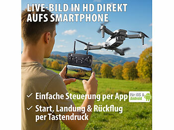 Faltbare Quadrocopter mit WiFi Kamera