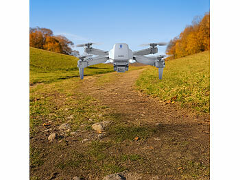 Simulus Faltbare RC-WLAN-Drohne mit HD-Kamera, Hover- und Rückhol-Funktion