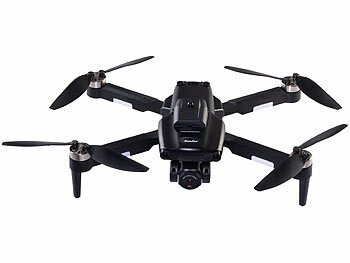 Simulus Faltbare RC-WLAN-Drohne mit HD-Kamera und Hindernisvermeidung