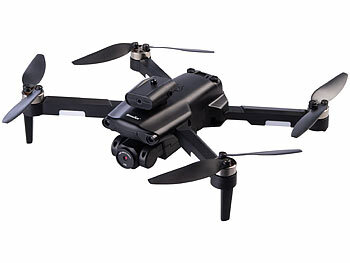 Simulus Faltbare RC-WLAN-Drohne mit HD-Kamera und Hindernisvermeidung