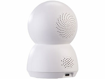 7links WLAN-Überwachungskamera mit nativem 4K UHD, IR-LEDs, Pan/Tilt, App