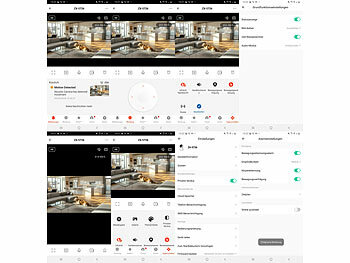 7links WLAN-Überwachungskamera mit nativem 4K UHD, IR-LEDs, Pan/Tilt, App