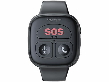 simvalley Mobile 4G-Notfall-Armband mit Freisprechen, GPS, Sturz-Sensor, App, IP67