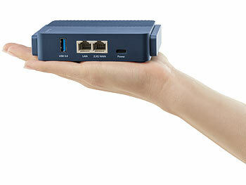 7links Dualband-WiFi-6-Reiserouter, bis 3.000 Mbit/s, WISP, Open-VPN, USB-C