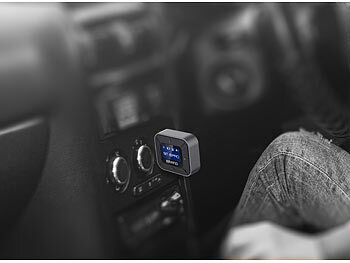 auvisio 2in1-Audio-Transmitter- und Receiver mit Bluetooth 5.3 und Display