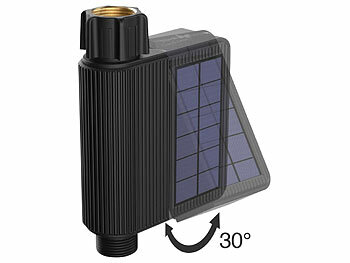 Royal Gardineer 2er-Set WLAN-Bewässerungscomputer, Solarpanel, BT-Gateway, App, IP65