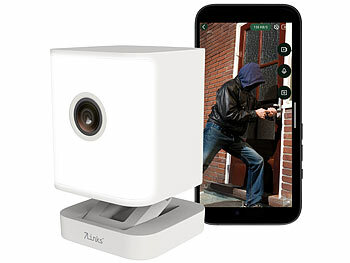 Alarmanlage Kamera: 7links Wetterfeste Dualband-IP-Kamera, 4MP, Farbnachtsicht, IP65