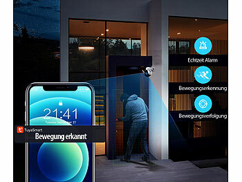 drehbare Überwachungskamera mit Akku und WLAN