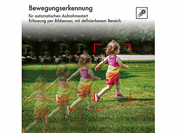 WLAN-Outdoor-Überwachungskamera mit Pan-Tilt-Funktion, Personenerkennung, Sirene und App