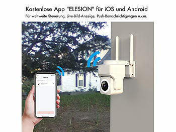 Kamera zur Bewegungsverfolgung auf Terrasse oder Hof