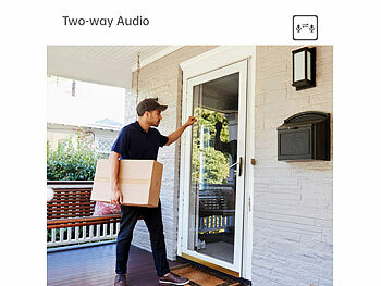 7links Pan-Tilt-Outdoorkamera mit 2K-Auflösung, 4 MP, Dualband-WLAN, Sirene