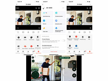 7links Pan-Tilt-Outdoorkamera mit 2K-Auflösung, 4 MP, Dualband-WLAN, Sirene