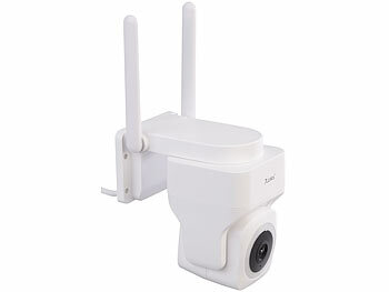 7links Pan-Tilt-Outdoorkamera mit 2K-Auflösung, 4 MP, Dualband-WLAN, Sirene