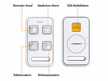 7links HD-Video-Seniorenkamera, schwenk- & neigbar, mit Notruf-Fernbedienung