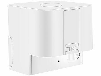 Luminea Home Control Smarter Schalter-Aufsatz für Schalter & Taster, Sprachsteuerung +GW 