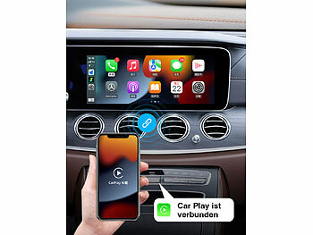 Creasono 2er-Set Funk-Adapter für Apple CarPlay und Android Auto, 2,4 & 5 Ghz