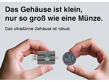 Creasono 2er-Set Funk-Adapter für Apple CarPlay und Android Auto, 2,4 & 5 Ghz