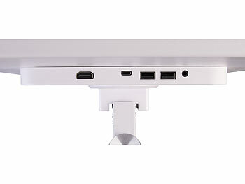 auvisio Mobiler Smart-Bildschirm mit 23,8", Android 13, HDMI, Akku, Touch, USB 