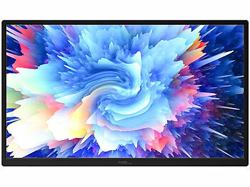 auvisio Mobiler Full-HD-IPS-Monitor mit 18,5"/47 cm, 120 Hz, USB-C, Standfuß 