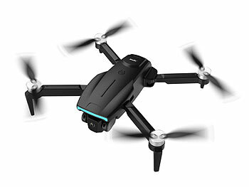 Simulus Faltbare RC-GPS-Drohne mit 4K-Kamera, 4,5"-Display-Fernsteuerung 