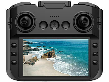 Simulus Faltbare RC-GPS-Drohne mit 4K-Kamera, 4,5"-Display-Fernsteuerung 