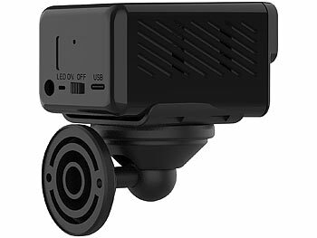 7links 2K-Mini-IP-Kamera mit Dualband-WLAN, Nachtsicht, 4 Std. Akku, App 