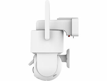 7links 2er-Set 4G/LTE-Akku-Außenkameras, eSIM & 5 Jahren Datenflat, 2K, Solar 