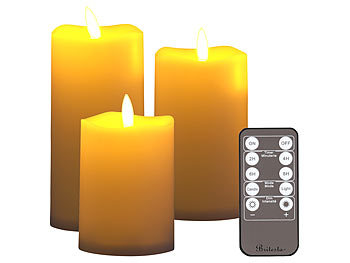 Dekorative LED Laterne mit flackernder Kerzenlicht-LED drei verschiedene Designs 