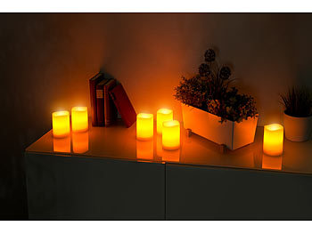 LED-Kerzen Echtwachs mit Fernbedienung