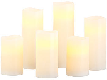 Flackerlicht-Echtwachs-Kerzen