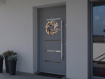 Ghirlanda In Metallo Con Foglie Dorate, Diametro 30,5 Cm, Decorazione Da Parete Per Porta O Camino, Natale E Matrimoni