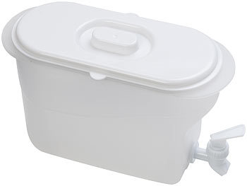 4er-Set Getränkebehälter für Kühlschrank mit Zapfhahn, BPA-frei, 3 l