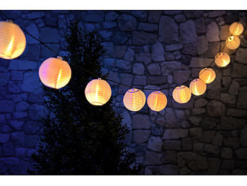 LED-Lichterkette als Dekobeleuchtung für Party, Grillparty, Festzelt Lampignon