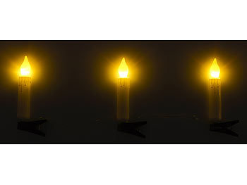Christbaumbeleuchtung Kerzen