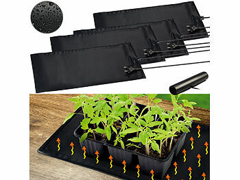 Pflanzen Wärmeplatte: Royal Gardineer 4er-Set Heizmatten für Pflanzenanzucht/Terrarien, Größe S, IP67, 20 W