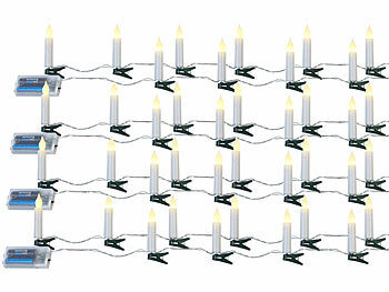 Christbaum Lichterkette Kerzen
