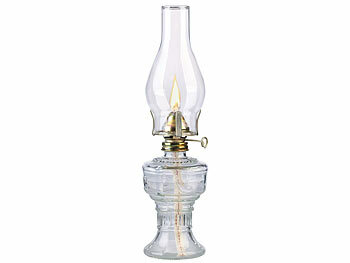 Petroleumlampe mit Glaszylinder