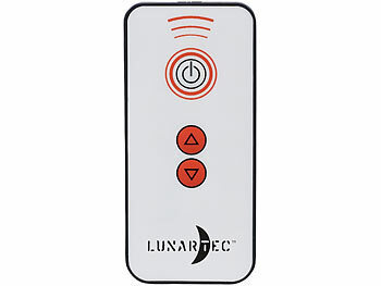 Lunartec 2in1-Akku-Spardose mit LED-Nachttischlampe und Münzzähler, dimmbar