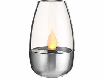 Solarbetriebene Flammenlichter aufladbare Akkus Tische Designs Teelichthalter Teelichter
