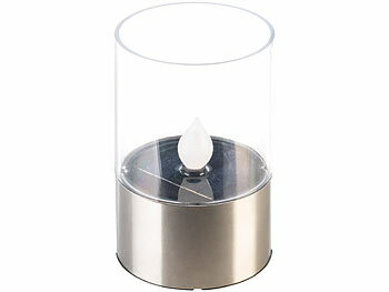 bewegliche Candle Solar Balkon warmweiß flammenlos Outdoor Flamme flackernd LED