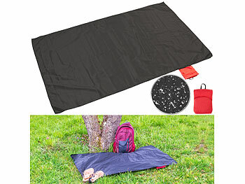 PEARL Ultraleichte Mini-Picknickdecke 70 x 110 cm, kleines Packmaß, 55 g