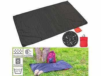 Decke: PEARL Ultraleichte Mini-Picknickdecke 70 x 110 cm, kleines Packmaß, 55 g