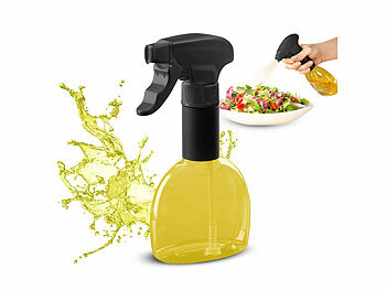 Oelsprüher: Rosenstein & Söhne Sprühflasche für Speiseöl & Essig, 280ml, BPA-frei, lebensmittelecht