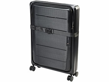 Xcase Faltbarer 4-Rollen-Hartschalen-Koffer, TSA-Schloss, 26" / 66 cm, 90 l