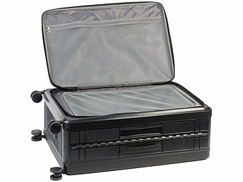 Xcase Faltbarer 4-Rollen-Hartschalen-Koffer, TSA-Schloss, 26" / 66 cm, 90 l