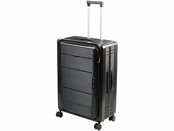 Xcase Faltbarer 4-Rollen-Hartschalen-Koffer, TSA-Schloss, 26" / 66 cm, 90 l