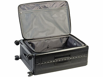 Xcase Faltbarer 4-Rollen-Hartschalen-Koffer, TSA-Schloss, 26" / 66 cm, 90 l