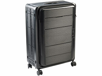 Xcase Faltbarer 4-Rollen-Hartschalen-Koffer, TSA-Schloss, 26" / 66 cm, 90 l